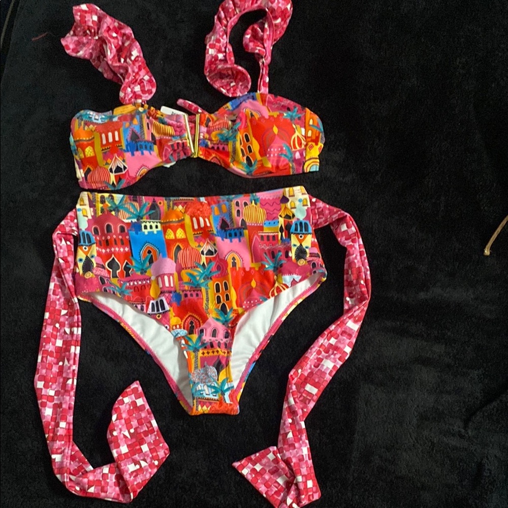 Colorful Printed Bikini Set